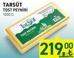 TARIM KREDİ TARSÜT TOST PEYNİRİ 1000 G TARIM KREDİ TARSÜT TOST PEYNİRİ 1000 G